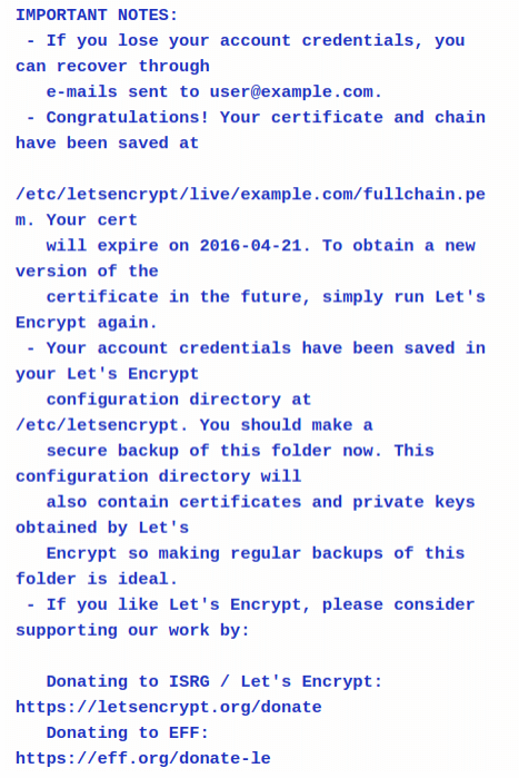 installation notes ssl